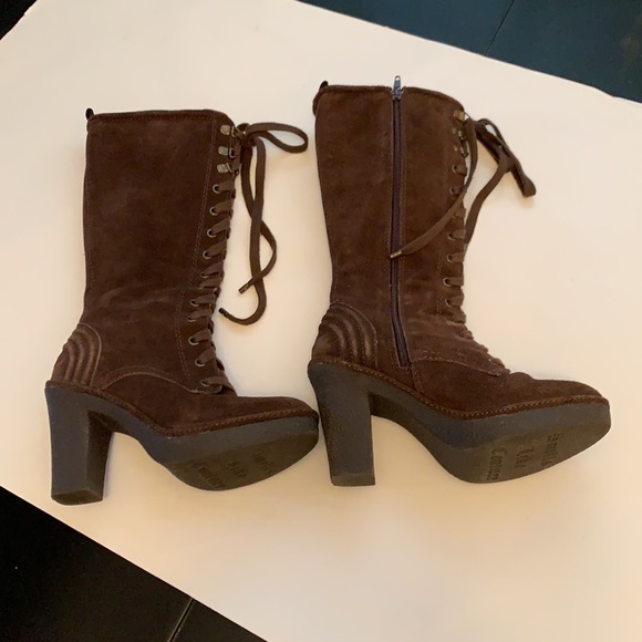 Juicy Couture Madley Suede Lace Up Boots - Picture 4 of 9
